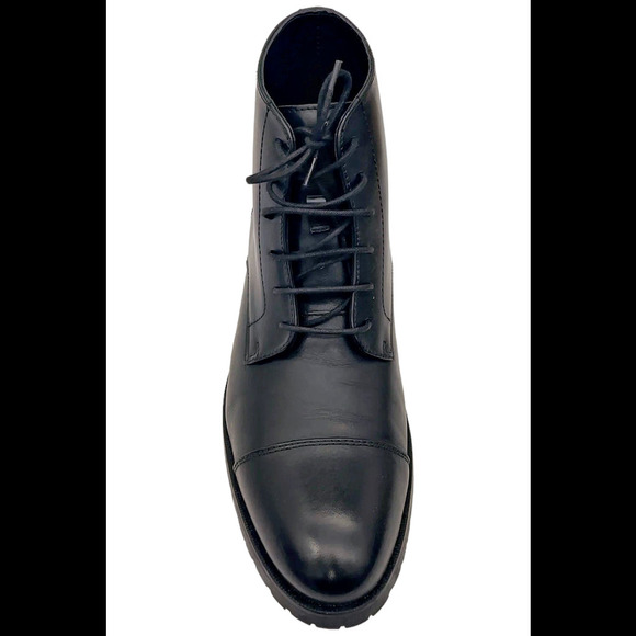The Men's Store at Bloomingdale's Men's Lace up Cap Toe Boots Black - Medium - Picture 2 of 3